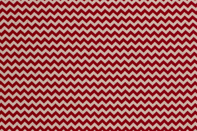 Viscose-linnen-stof-zigzagprint-c01031