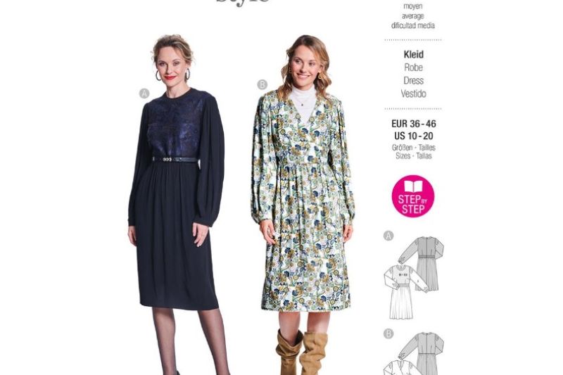 Burda-style-naaipatroon-jurk-5784