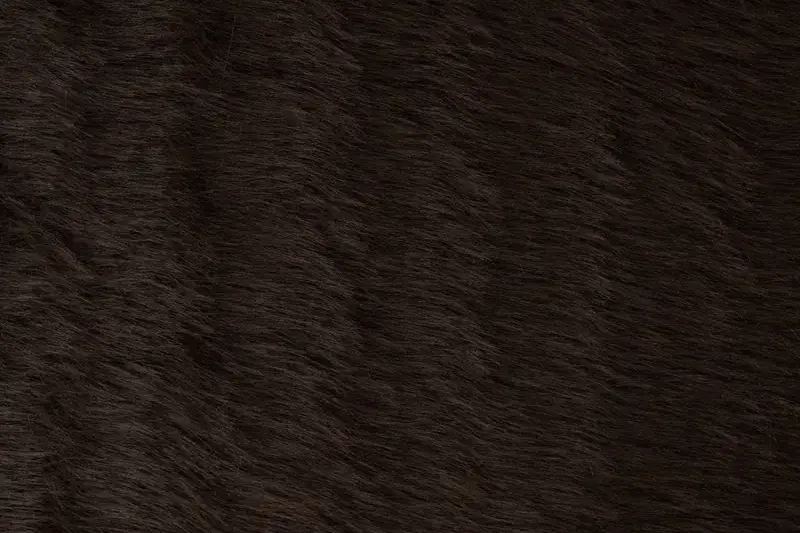 Faux-fur-bont-stof-lang-harig-donkerbruin-P192