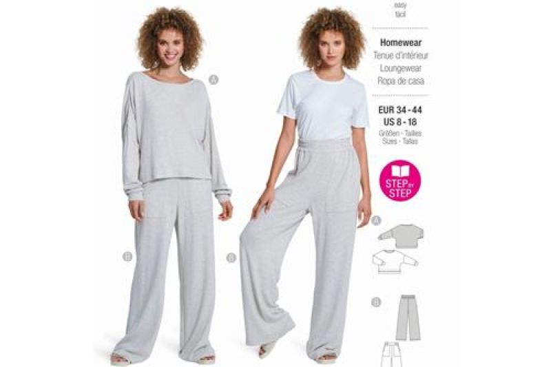 Burda Style, Naaipatroon homewear, 5853-1