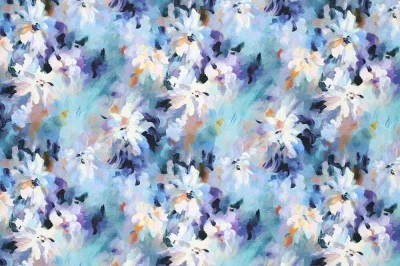 Matte-satijn-viscose-stretch-stof-olieverf-bloemenprint-y945