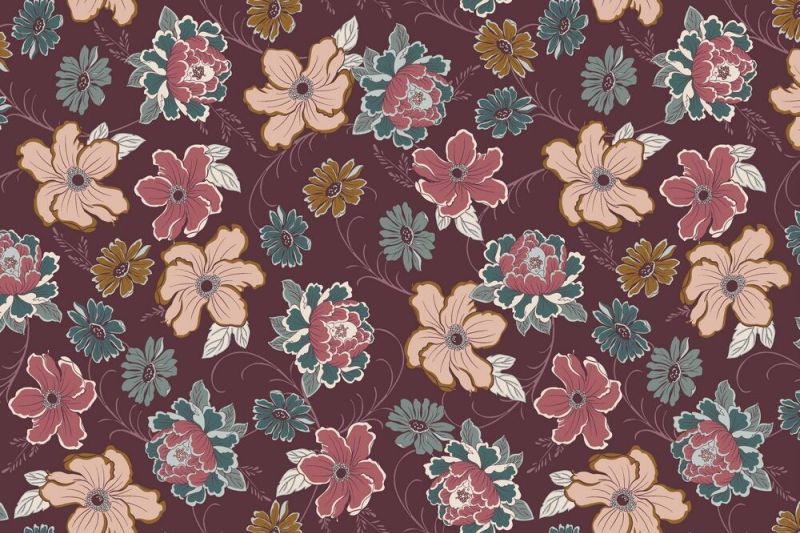 Viscose-stretch-stof-bloemenprint-c923