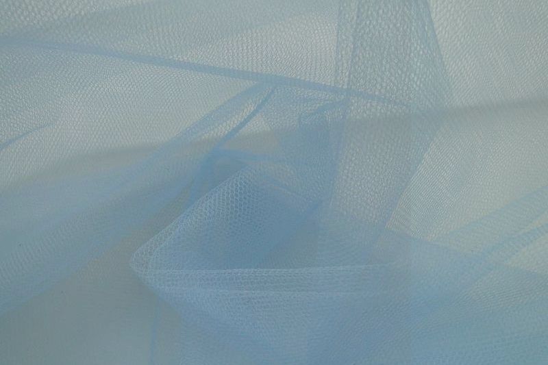 Bruidstule stof baby blauw