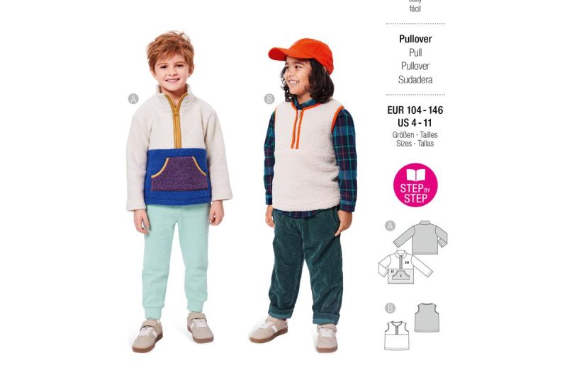 9183-Burda-kinder-naaipatroon-sweater-en-bodywarmer