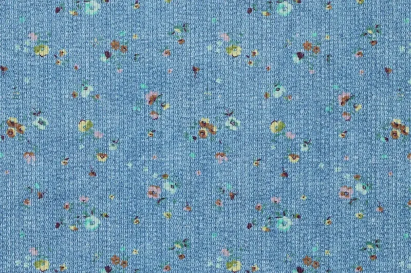 Denim-stof-bloemenprint-p1077