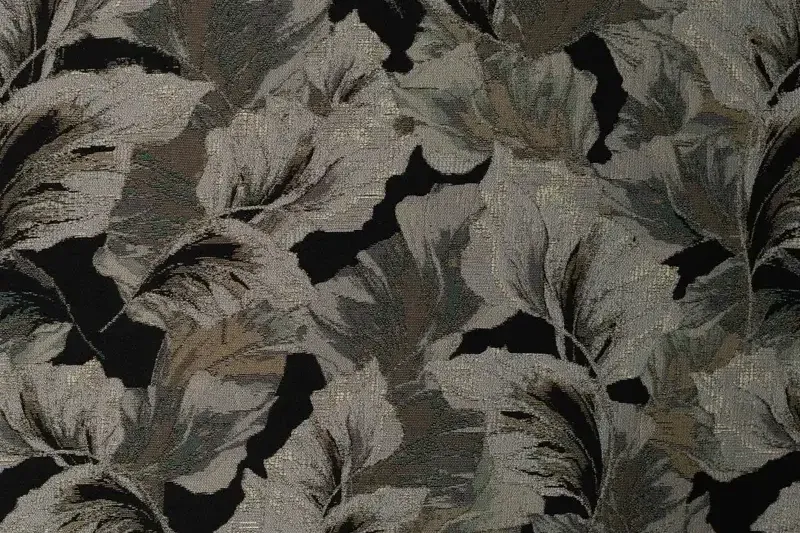 Jacquard-stof-bladprint-P821