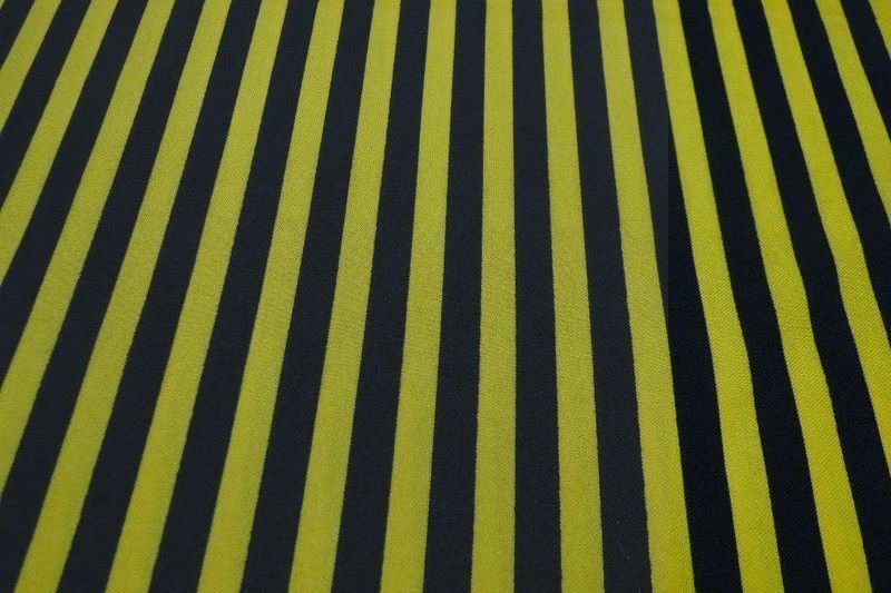Texture stof zwart/geel gestreept