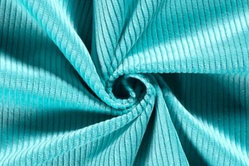 Rib-stof-grof-aqua-turquoise