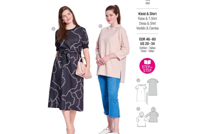 5651-Burda-naaipatroon-jurk-trui-grote-maat.