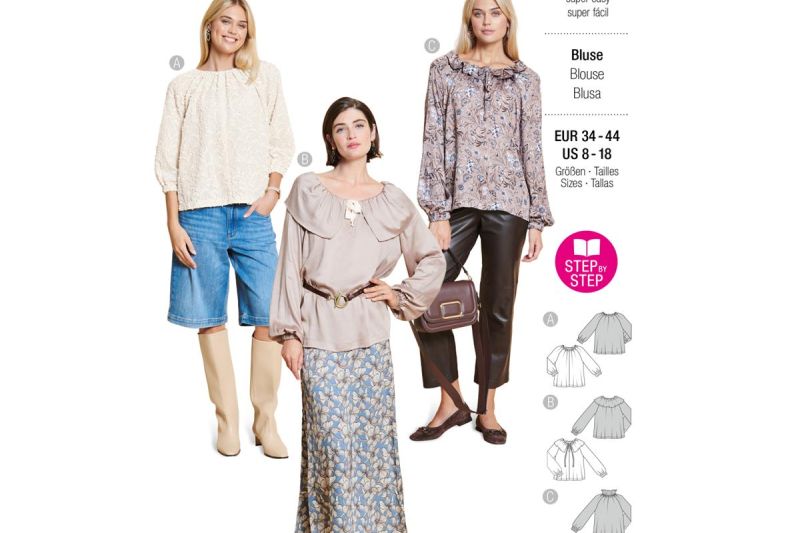 5592-Burda-naaipatroon-blouse.
