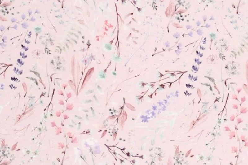 Viscose-tricot-stof-droogbloemenprint