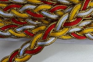 Vlecht band, Oeteldonk, 1,3cm.