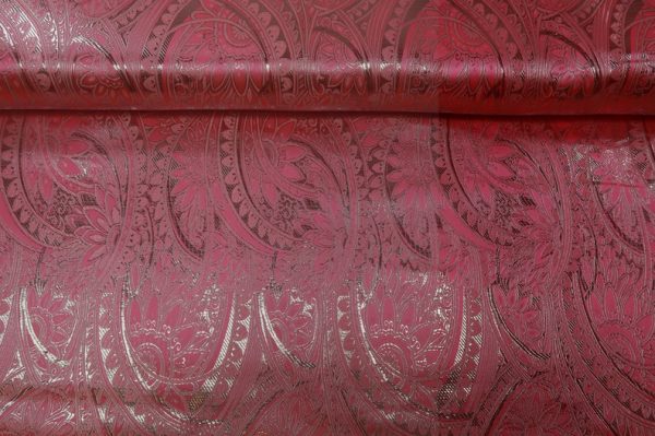 Jacquard-stof-roze-met-zilveren-lurex-draad