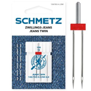 Schmetz Naaimachine Tweeling Naalden, Jeans 4,0/100