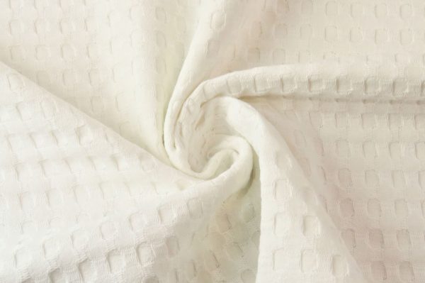 Wafeldoek, grof, off-white