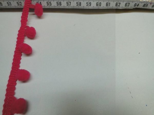 Bolletjesband fuchsia
