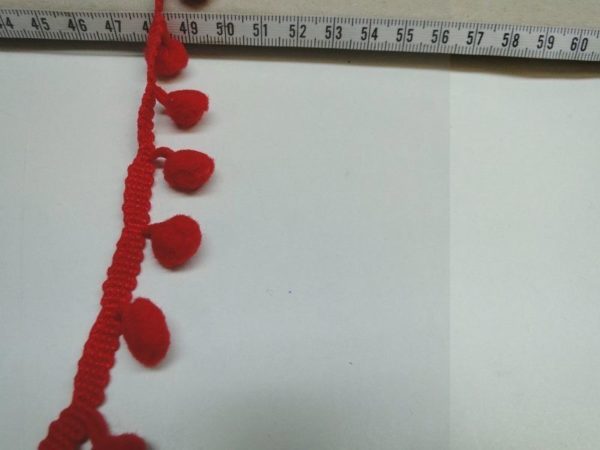 Bolletjesband rood