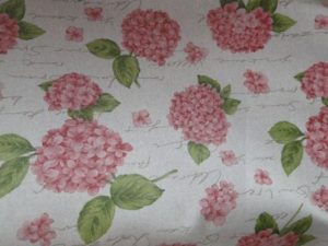 Decoratie stof zand hortensia roze D951