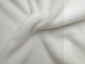 Fleece stof wit. FL050