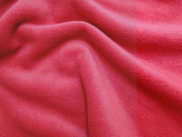 Fleece stof rood. FL015