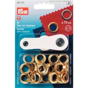 Ringen met schijven MS goudkleurig 11,0 mm, 15 stuks, 541371