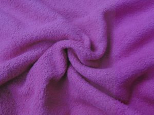 Fleece katoen stof fuchsia