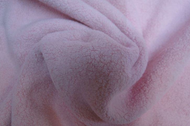 sjaal Naar de waarheid aanplakbiljet Katoen fleece stof, roze KF612