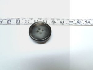 Knoop 20 bruin/grijs ca 22 mm