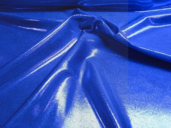 Lycra stof glitter blauw col04