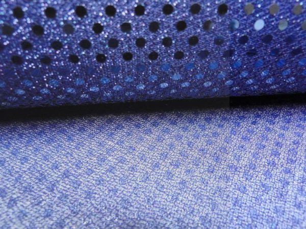 Paillet lurex F312 donkerblauw/donkerblauw - Afbeelding 2