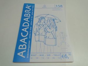 SALE!! Patroon Abacadabra 158 ruime jas met grote zakken