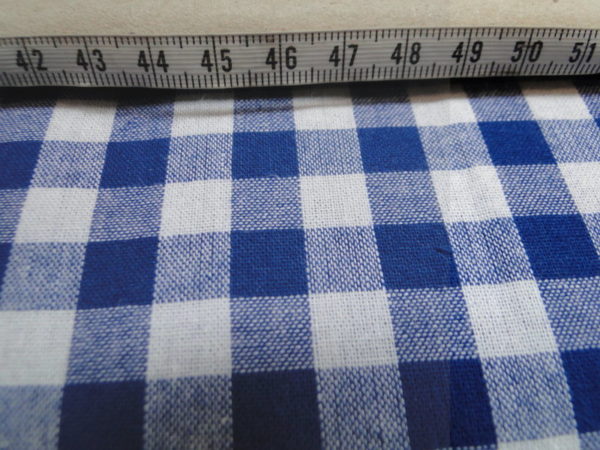 ruit print delfs blauw met wit. 1R005