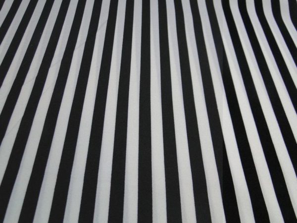 Texture stof met zwart/witte streep print