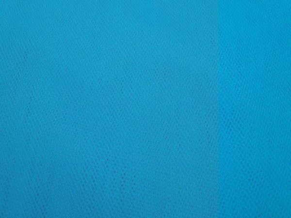 Tule stof aqua blauw - Afbeelding 2