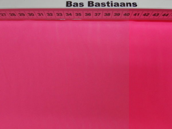 Tule mesh kant fluor roze. X1029 - Afbeelding 2