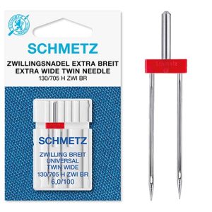 Schmetz Naaimachine Naalden, Universeel, Tweelingnaald 60/100