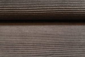 Rib stof stretch, corduroy katoen, midden grijs. Q382