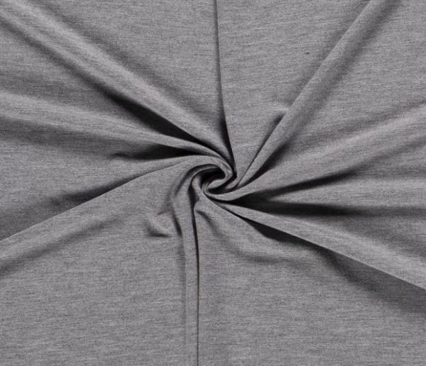 Tricot viscose licht grijs