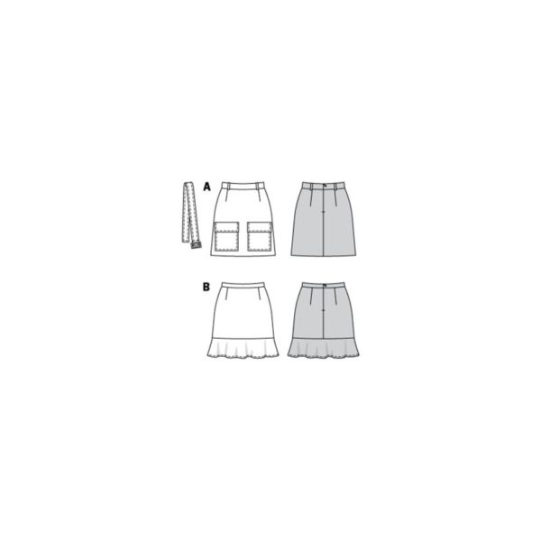 Burda Style, naaipatroon rok. - 6147 - Afbeelding 4