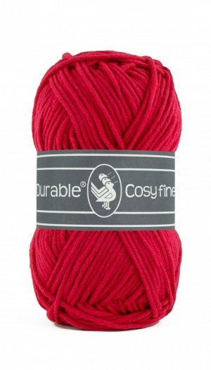 Durable cosy fine deep red
