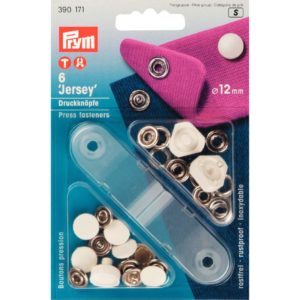 Prym Naaivrijedrukknopen 12mm, wit, 390171.