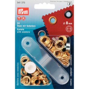 Prym Ring+Schijf 8mm, goud, 541375.