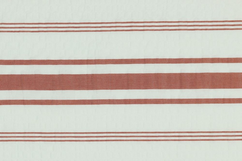 Ausbrenner stof, gestreept, wit/rood. Z0125 - Stoffendorp