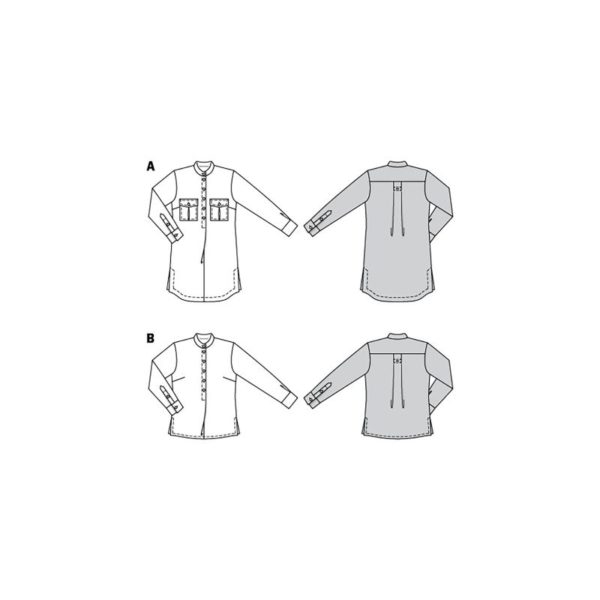 Burda Style, naaipatroon blouse en jurk. - 6001 - Afbeelding 5