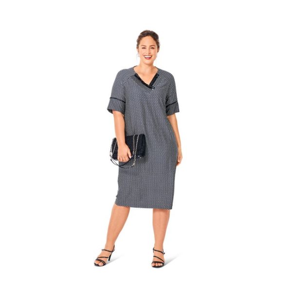 Burda Style, naaipatroon top en jurk. - 6018 - Afbeelding 2