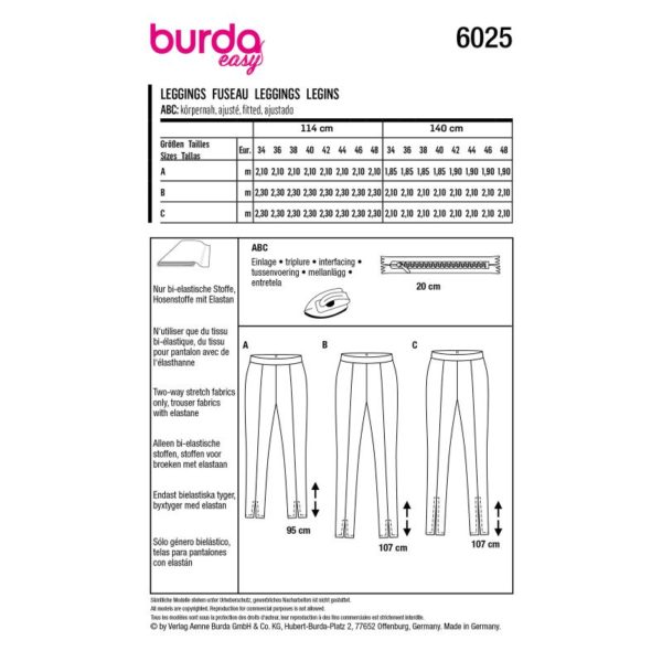 Burda Style, naaipatroon broek. - 6025 - Afbeelding 5
