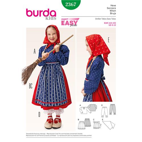 Burda-kids-naaipatroon-heks-2367