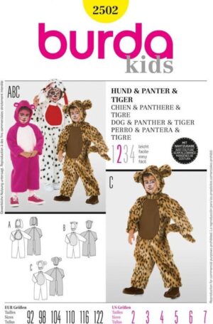 Burda-kids-naaipatroon-panter-hond-muis-2502