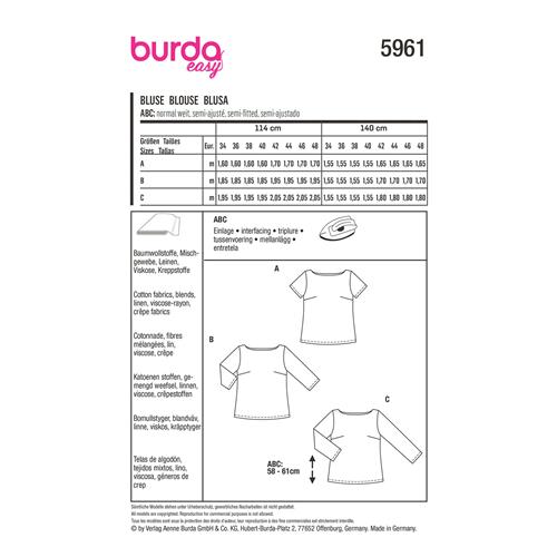Burda-naaipatroon-blouse-5961-8