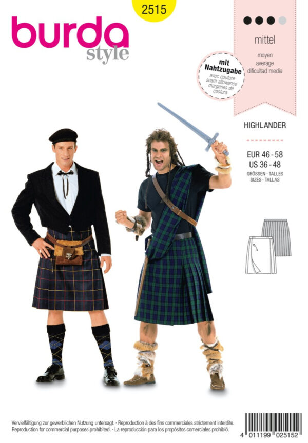 Burda-naaipatroon-highlander-2515